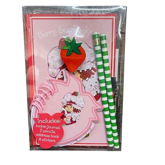 Vintage‎ Strawberry Shortcake Diary, Journal, Stationary Set NEW Flaw Movie Prop - Picture 1 of 10